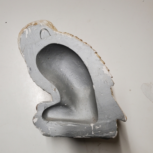 Vintage Chalkware Snowy Owl Wall Hanging Legend Products 1982 Made in England - Picture 7 of 9